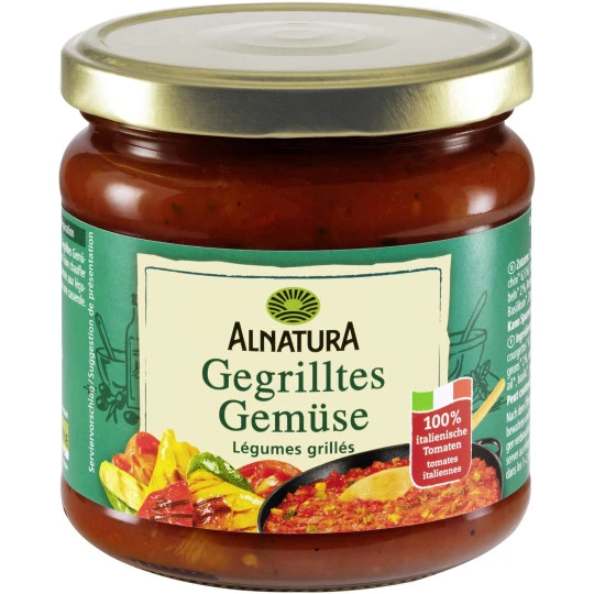 Bio Tomatensauce Gegrilltes Gemüse 350ML 3 Bio Tomatensauce Gegrilltes Gemüse 350ML