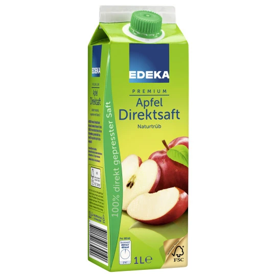 Apfel Direktsaft Naturtrüb 1L 3 Apfel Direktsaft Naturtrüb 1L