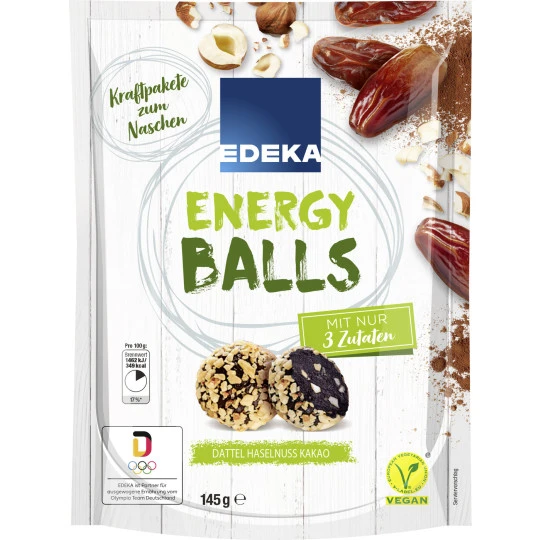 Energy Balls Datteln Haselnuss Kakao 145G 3 Energy Balls Datteln Haselnuss Kakao 145G