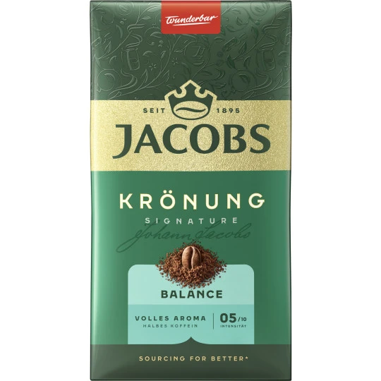 Jacobs Krönung Kaffee Balance Gemahlen 500G 3 Jacobs Krönung Kaffee Balance Gemahlen 500G