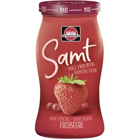 Schwartau Samt Erdbeere Maxiglas 465G 3 Schwartau Samt Erdbeere Maxiglas 465G