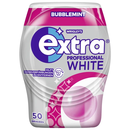 Wrigleys Extra Professional White Bubblemint 50ST 3 Wrigleys Extra Professional White Bubblemint 50ST