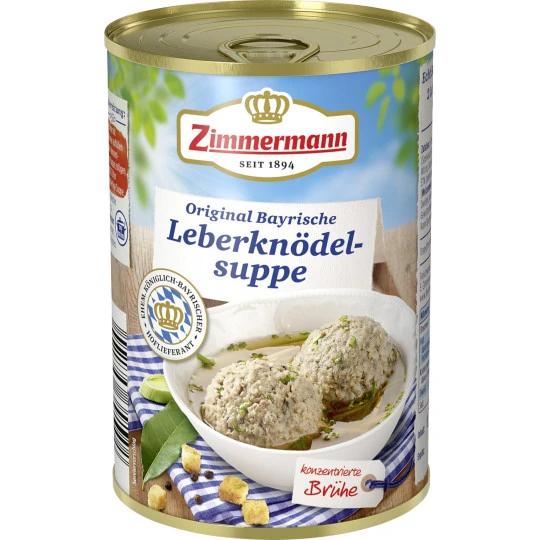Zimmermann Leberknödel-Suppe 400ML 3 Zimmermann Leberknödel-Suppe 400ML